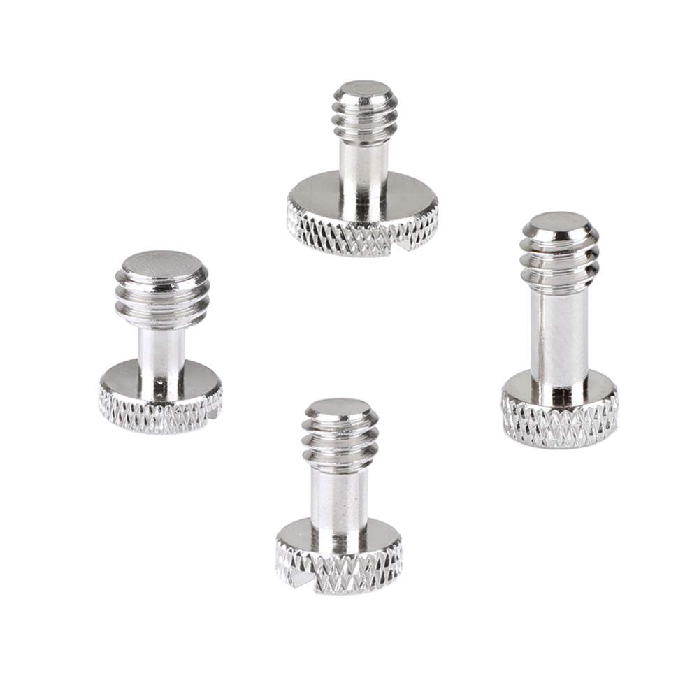 Camera Screw with 1/4"-20 & 3/8"-16 for Quick Release 1, Silver
