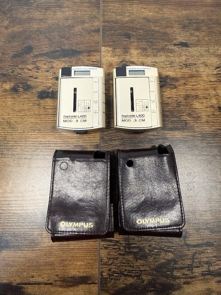 Olympus Pearlcorder L400 Microcassette Recorder -Tested/Working