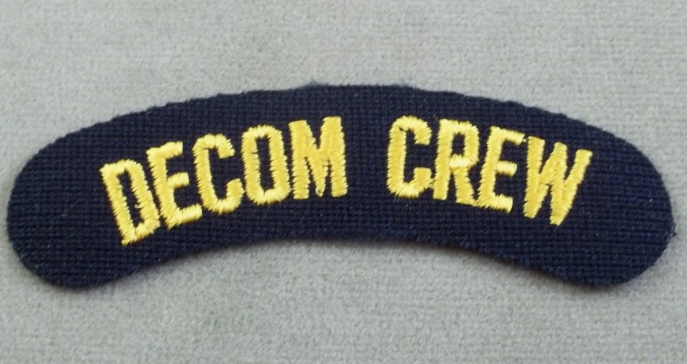 US Navy Decommissioning Crew Patch - Tab - Arc