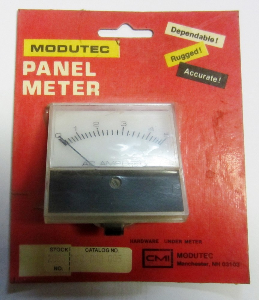 Modutec MSQ-AAA-005 MSQAAA005 MSQ AAA 005 Panel Amp Meter New Surplus / H10