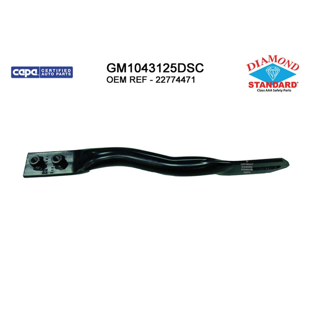 Replacement Steel Front Passenger Side Outer Bumper Face Bar Brace