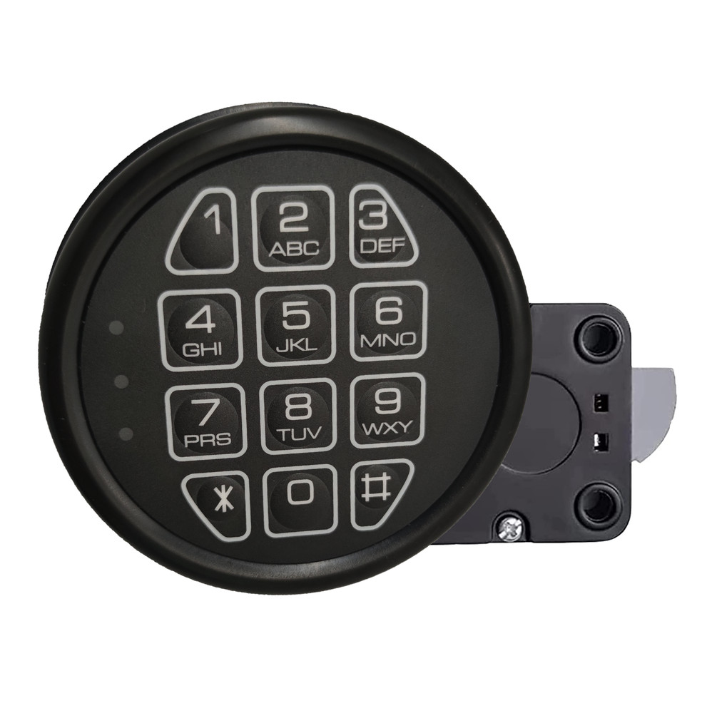 Gun Safe Lock Replacement Black Keypad Electronic Safe Lock With Swing Bolt .