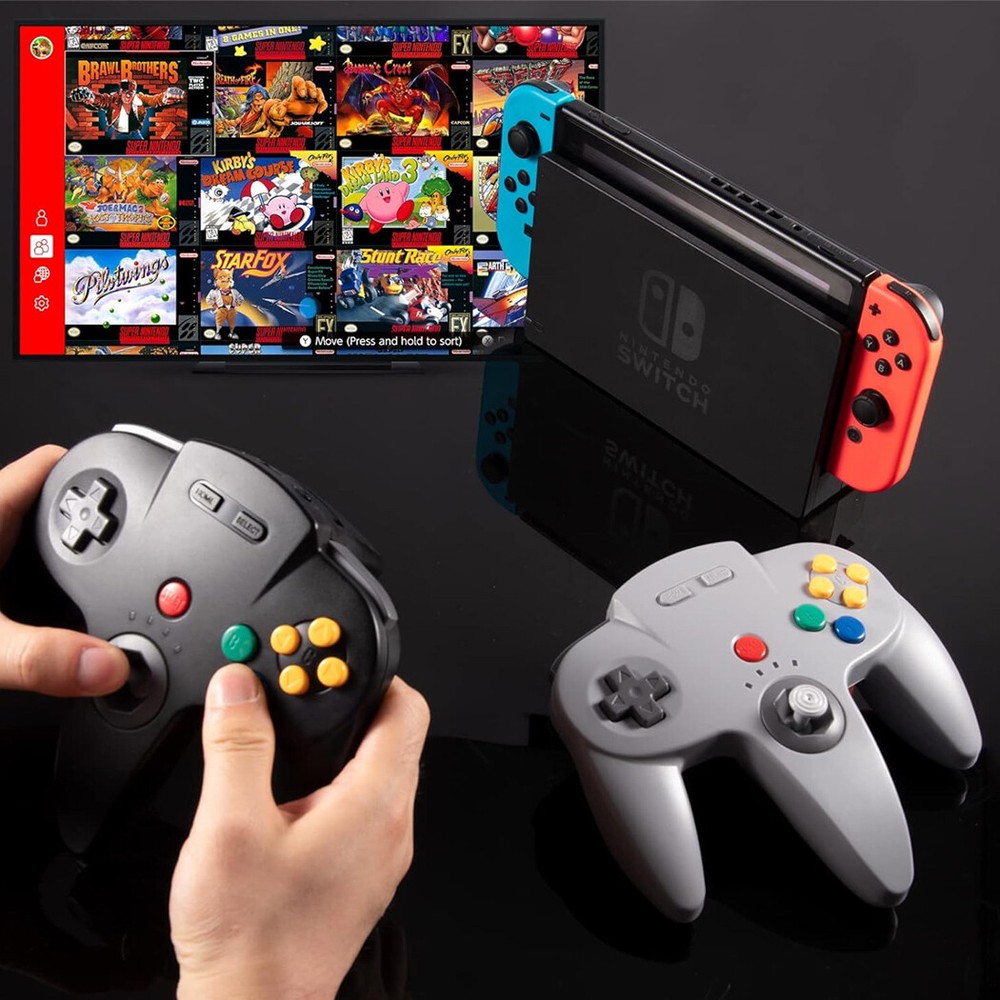 2.4 GHz Wireless N64 Controller for Windows PC MAC Linux Raspberry Pi Switch NSO