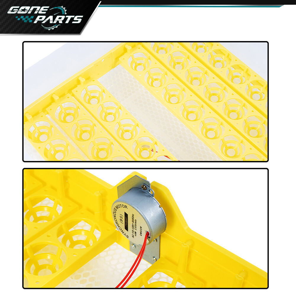 For 48 Digital Egg Incubator Hatcher Automatic Egg Turning Temperature Control