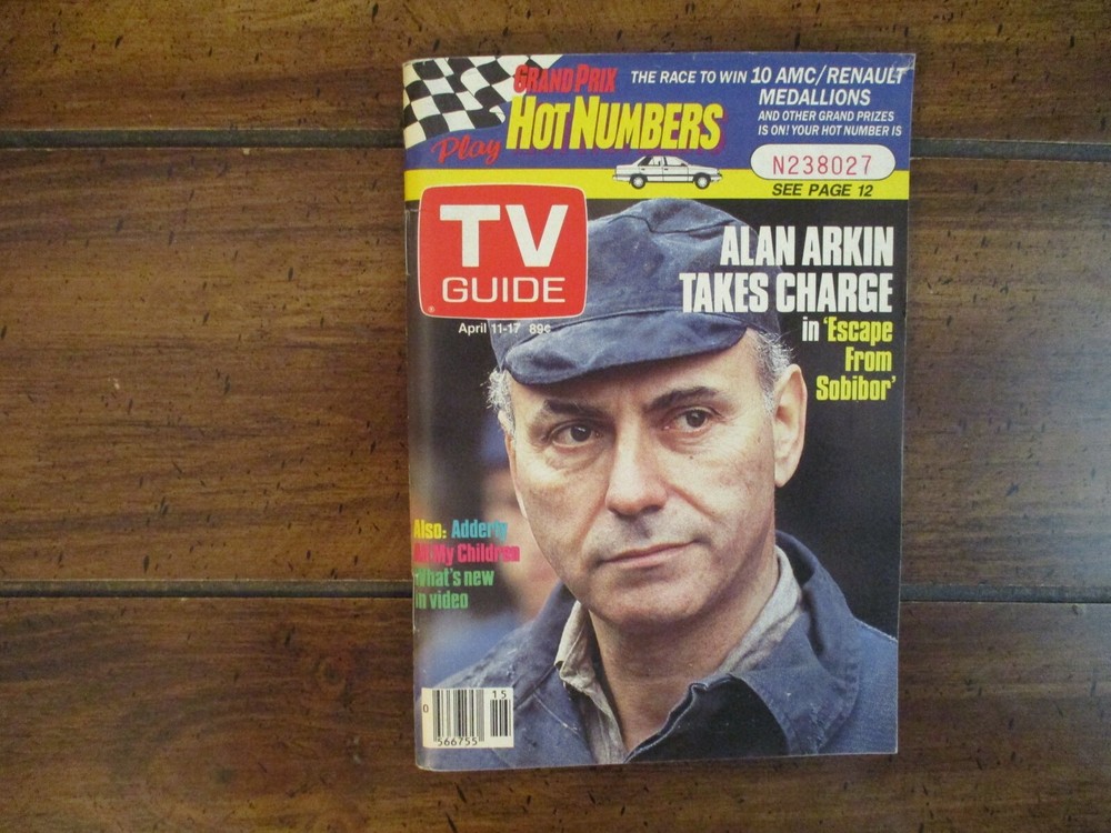 1987 TV Guide(RUTH WARRICK/ADDERLY/DIXIE SEATLE/ALAN ARKIN/ESCAPE FROM SOBIBOR)
