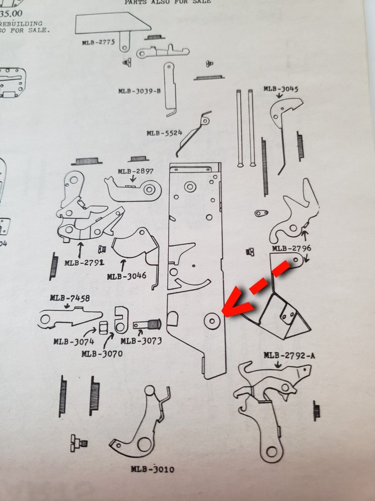 ORIGINAL MILLS Jackpot REPLACEMENT SHOULDER MOUNT FOR BOLT #JPSM01
