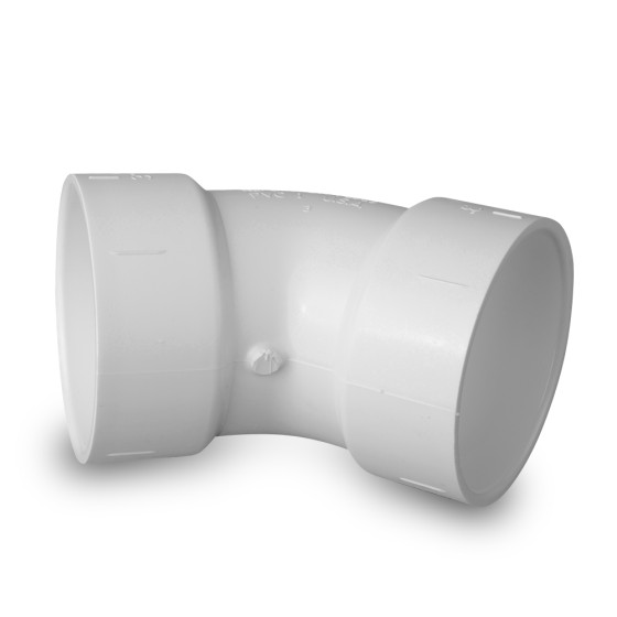 DIVERSITECH 5-321020 45 DEGREE ELBOW 2" PVC HUB X HUB