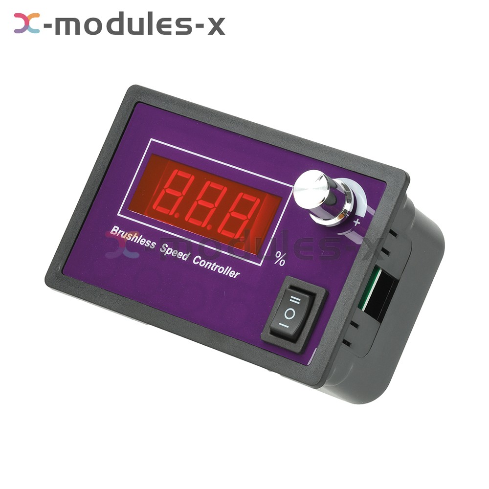 10-55V15A Brushless DC Speed Controller 3-Phase Motor Controller Forward/Reverse