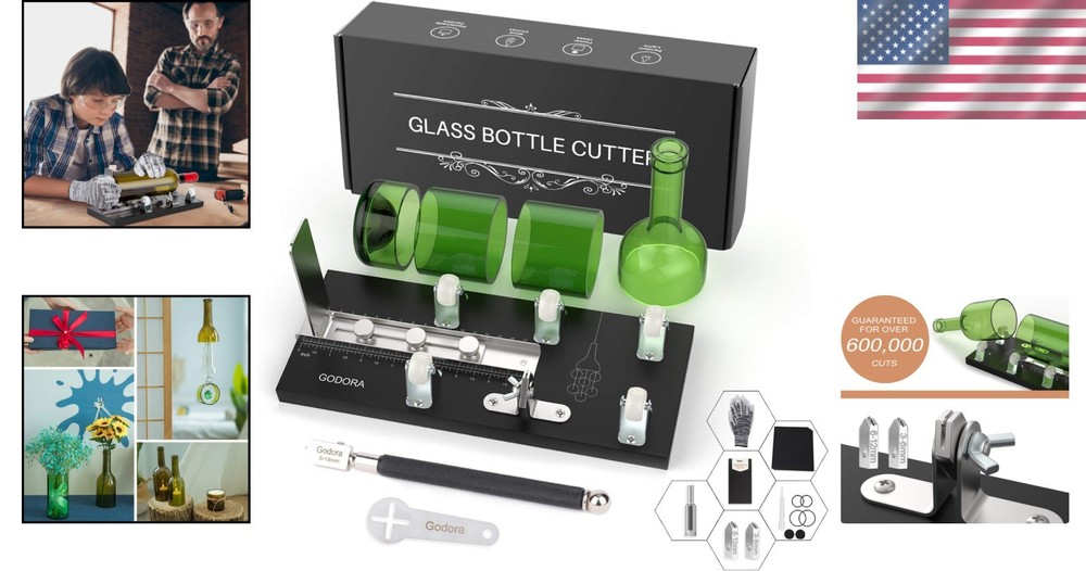 Glass Bottle Cutter Bundle - DIY Machine for Cutting Bottles
