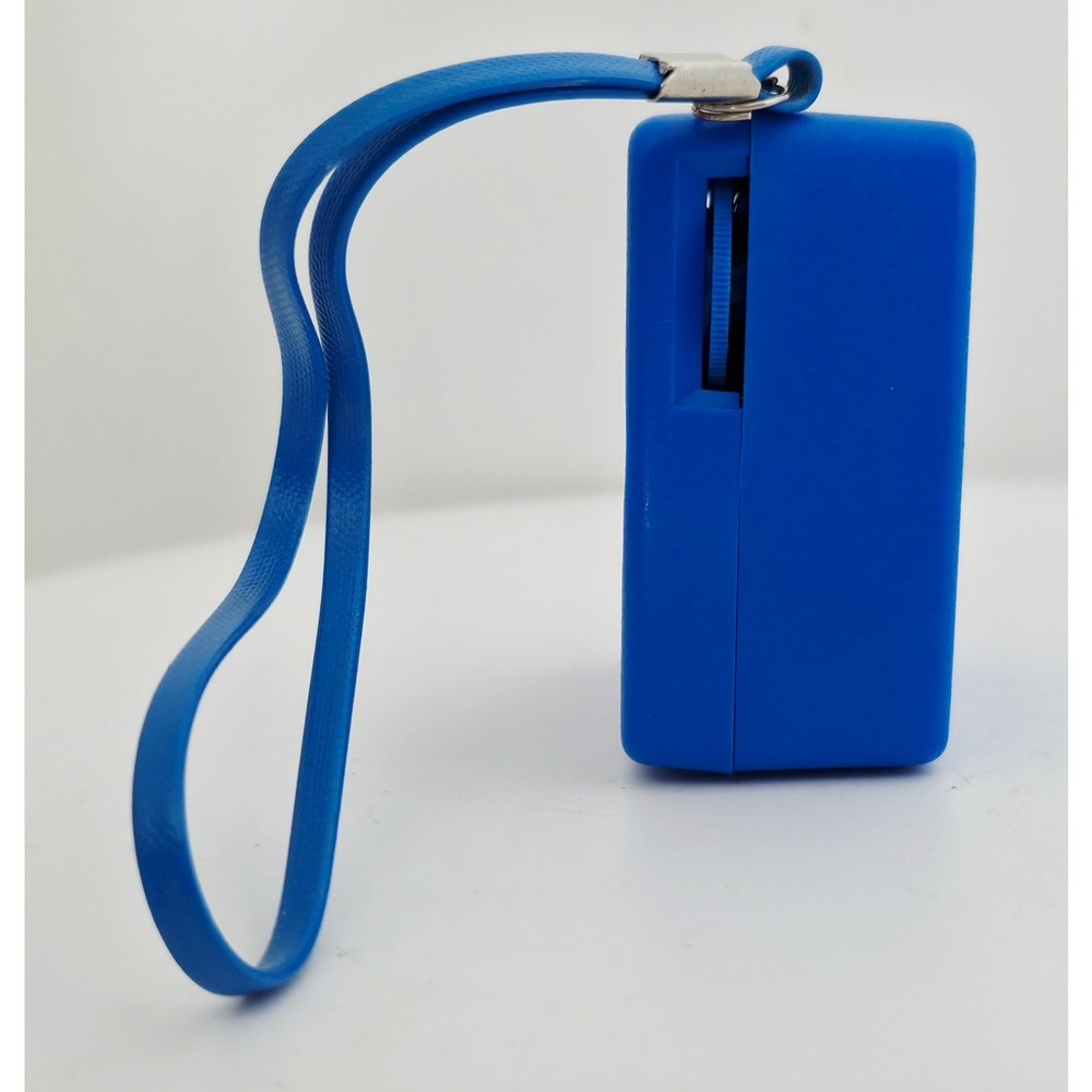 VINTAGE 1960's MUSTANG AM Micro Solid State Transistor Radio Blue - Needs Lovin'