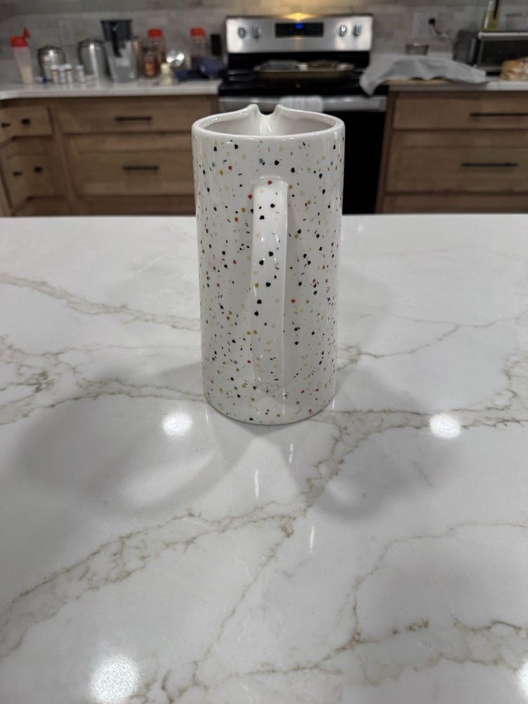 Newclassic Enterprise Terrazzo Confetti Sparkle Decorative Earthenware Pitcher