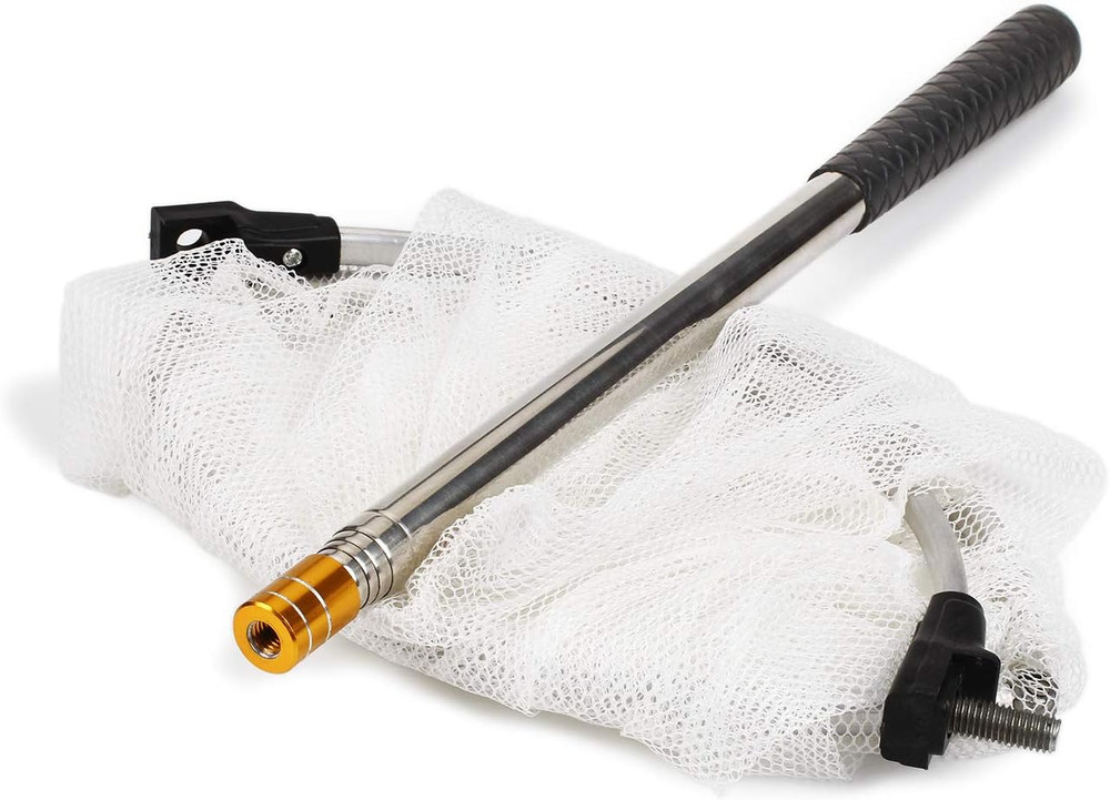 RESTCLOUD Insect and Butterfly Net with 12" Ring, 24" Net Depth, Handle Extends