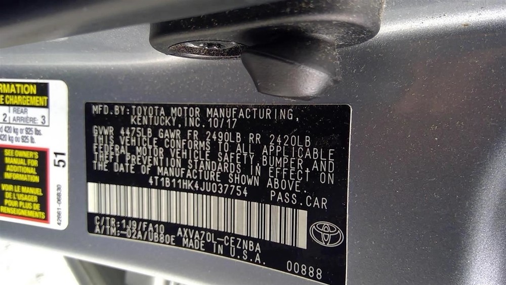 CAMRY 2018 Transmission Shift 2114534