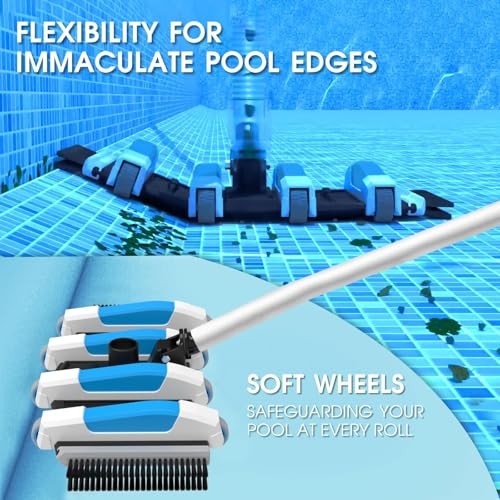 Enhanced Pool Vacuum Head with Direction 4LB-Upgrade Direction-Control (Blue)