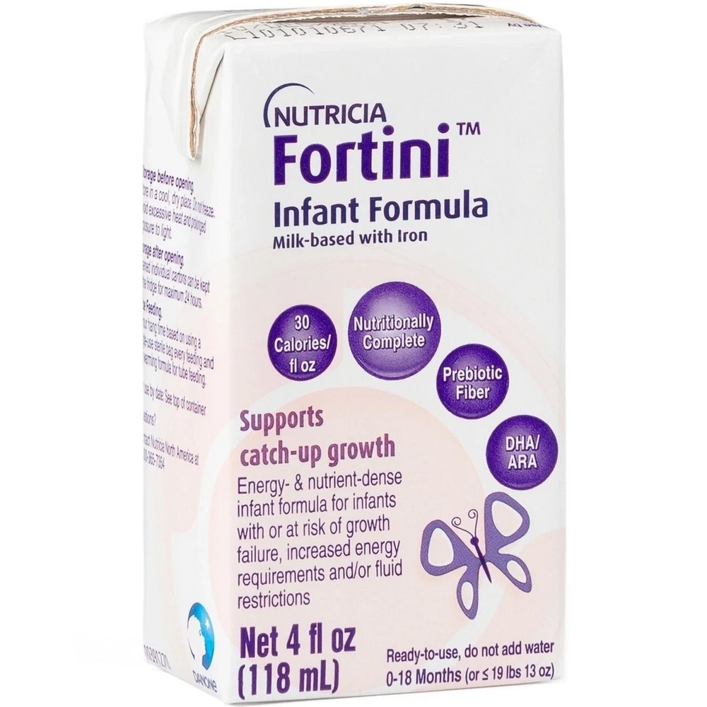 Nutricia Fortini Infant Formula Milk-Based with Iron, 4oz 30 Pack