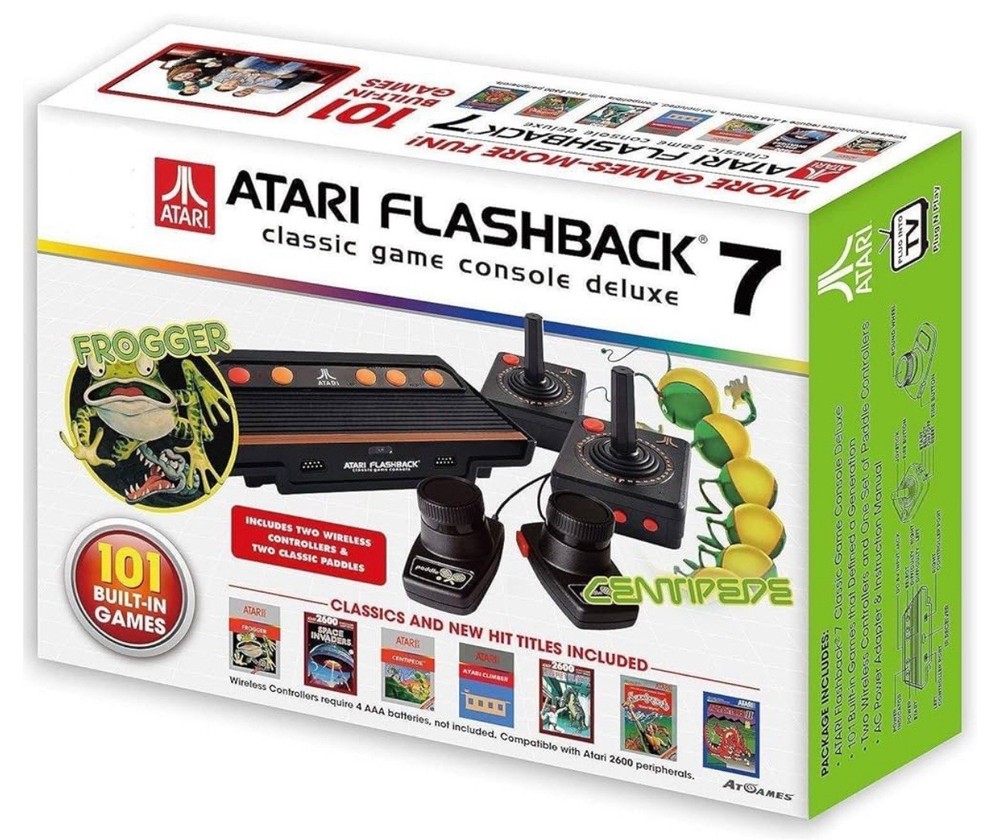 Atari Flashback 7 Classic Game Console Deluxe 101 Games EUC no manual