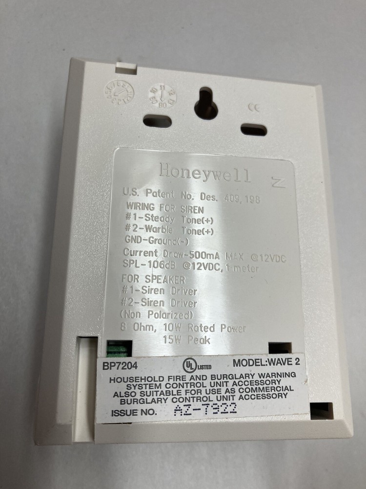 Honeywell,Wave2,Two Tone Siren