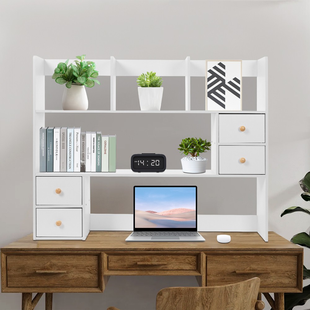 3 Tier 100cm Office Desktop Organizer Stand Storage Rack Tabletop Display Rack