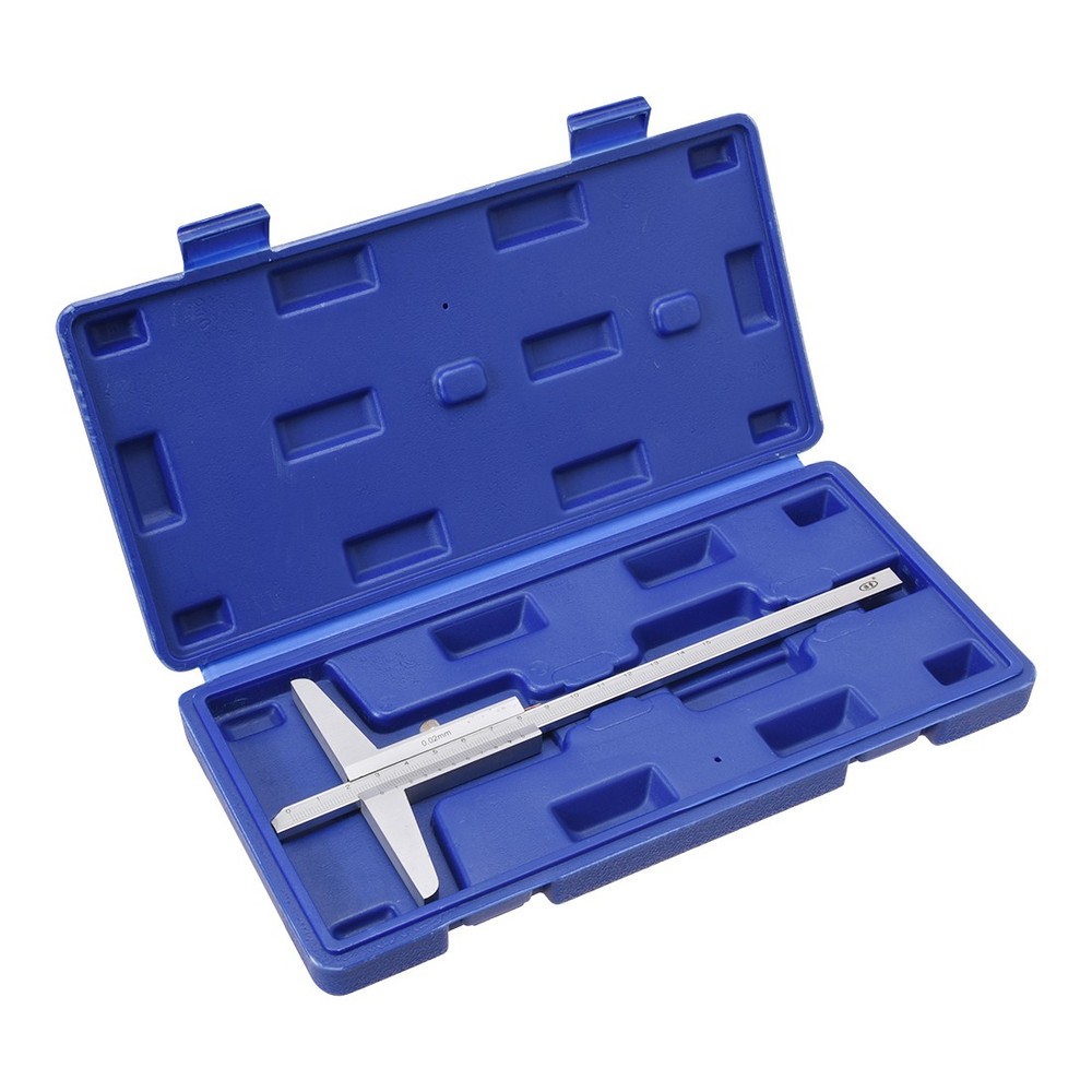 0-150mm Depth Caliper Micrometer Gauge Measuring Tool 0.02mm Resolution
