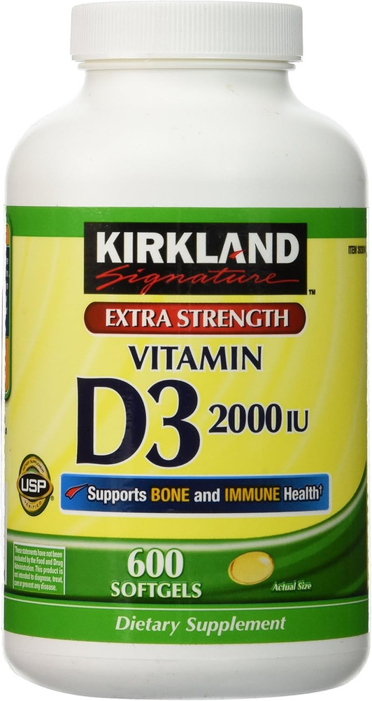 Extra Strength Vitamin D-3 2000 IU 600 Soft Gels