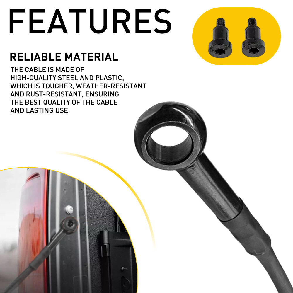 Tailgate Tail Gate Support Stay Cable 16" for 06-14 Honda Ridgeline