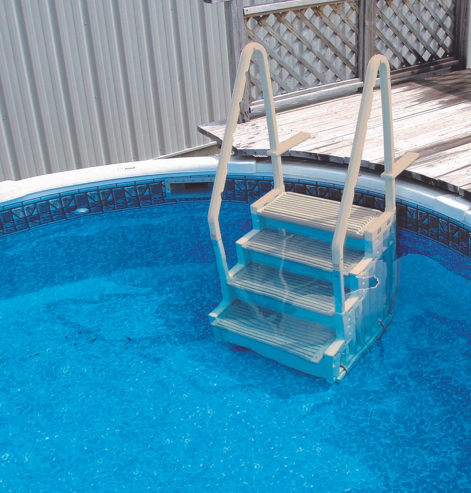 Confer Plastics In-Pool Step Aboveground Swimming Pool Steps Entry System