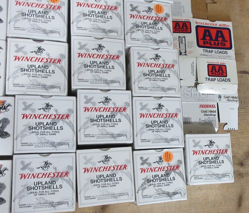 46 Mixed Lot Empty Shotshell Boxes for ammo storage or collectable (sh)