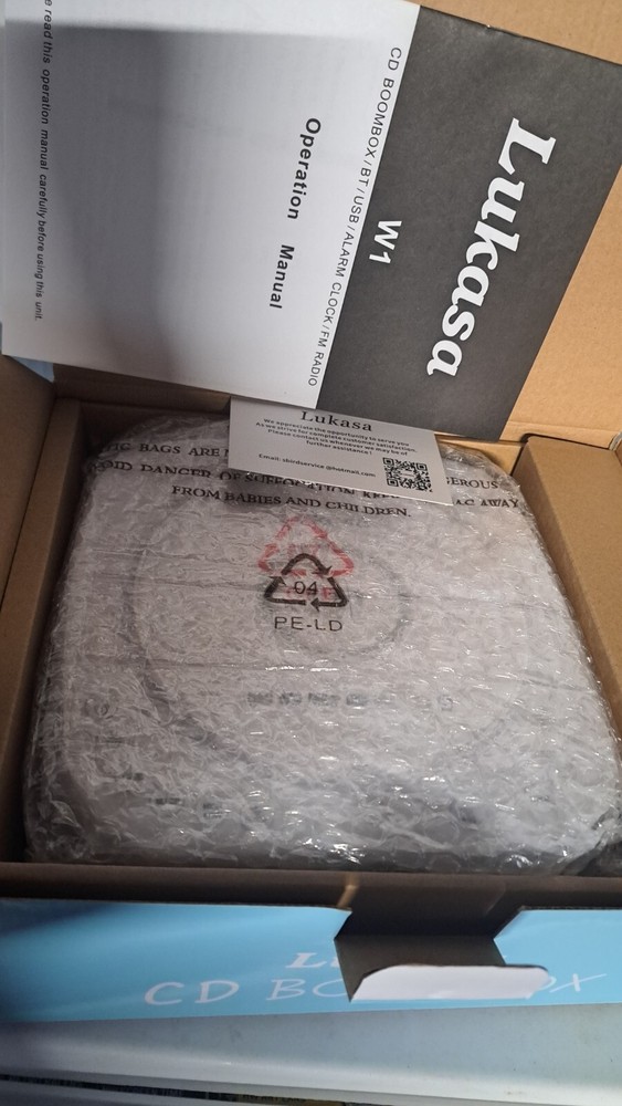 boom box alarm clock 4in1