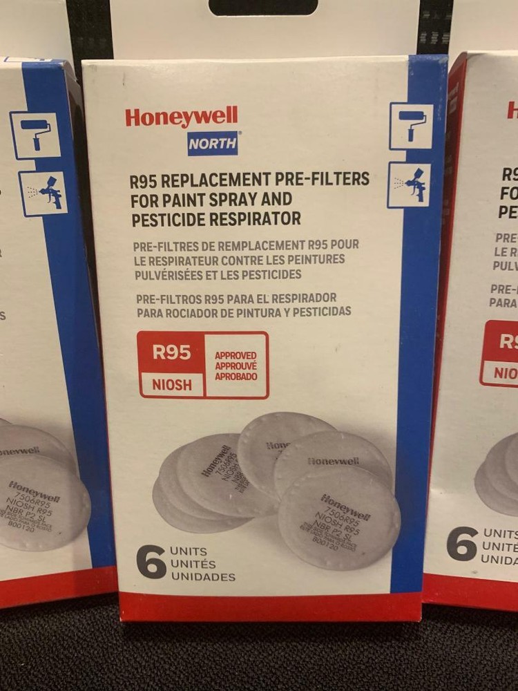 Honeywell North R95 Replacement Pre-Filters, 6 count each
