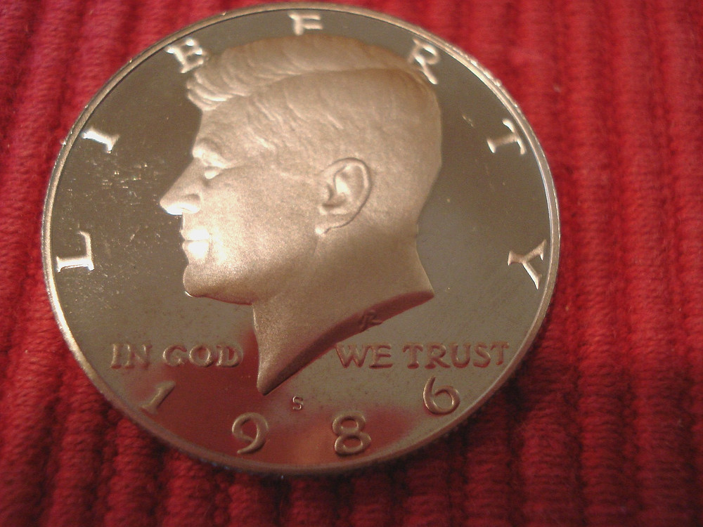 1986 S Kennedy Gem Proof Choice Half Dollar