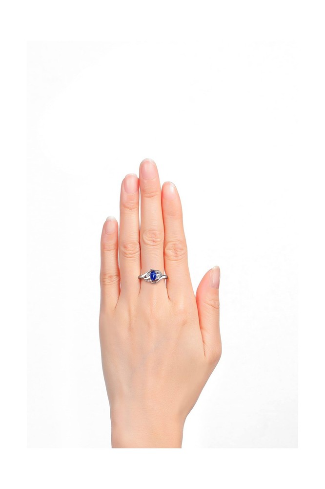 Rylos Ring featuring Classic Style, 6X4MM Birthstone Gemstone, & Diamonds - E...