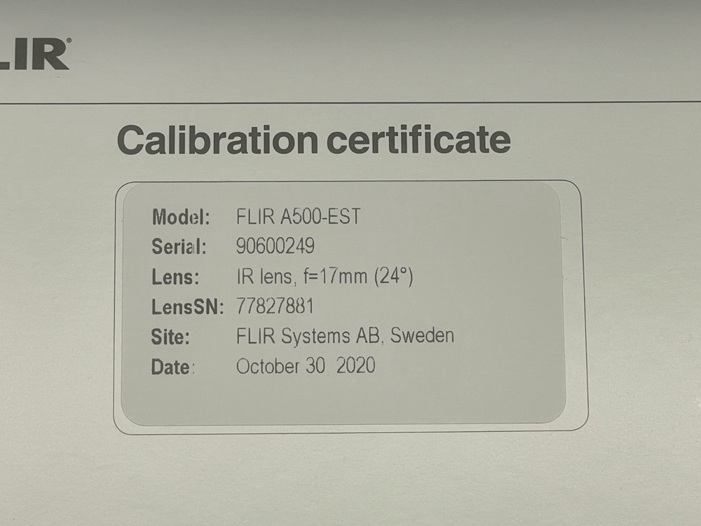 FLIR A500 EST Thermal Camera