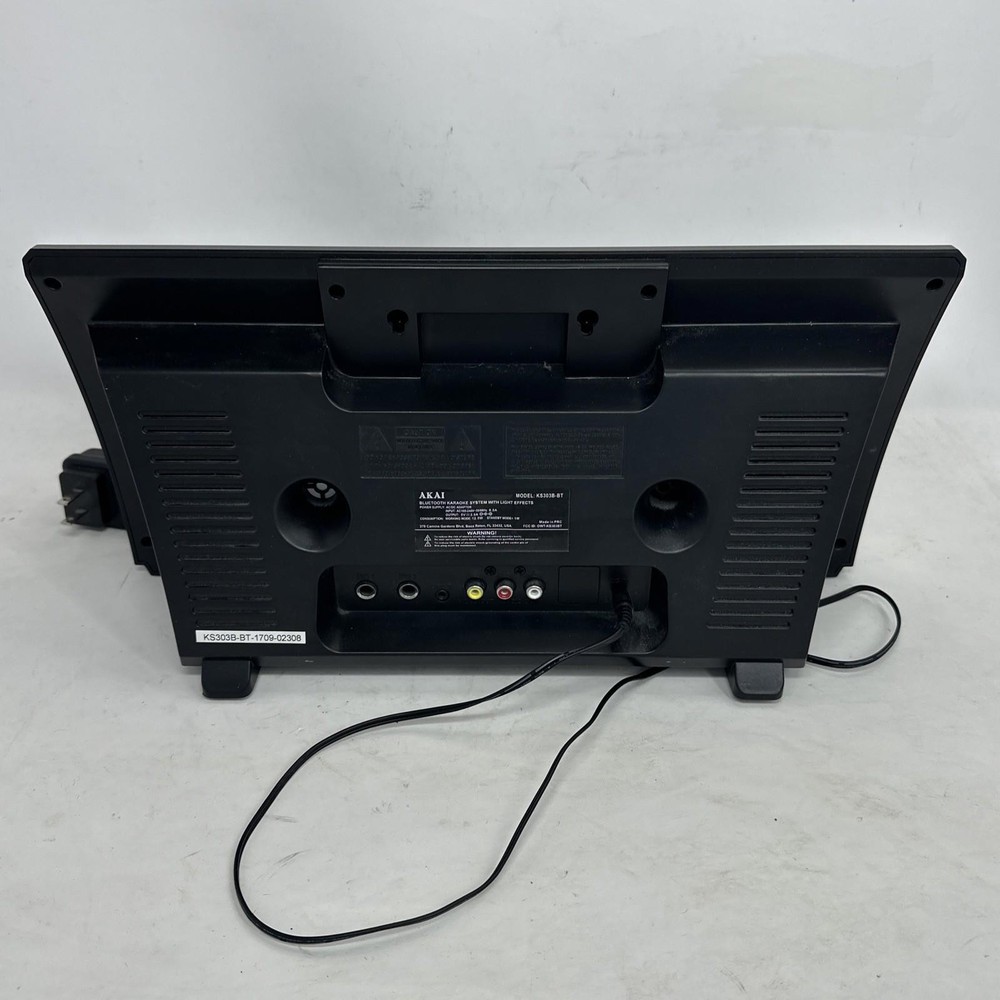AKAI KS303-BT Bluetooth Karaoke System Light Effects No Mics & Power Adapter