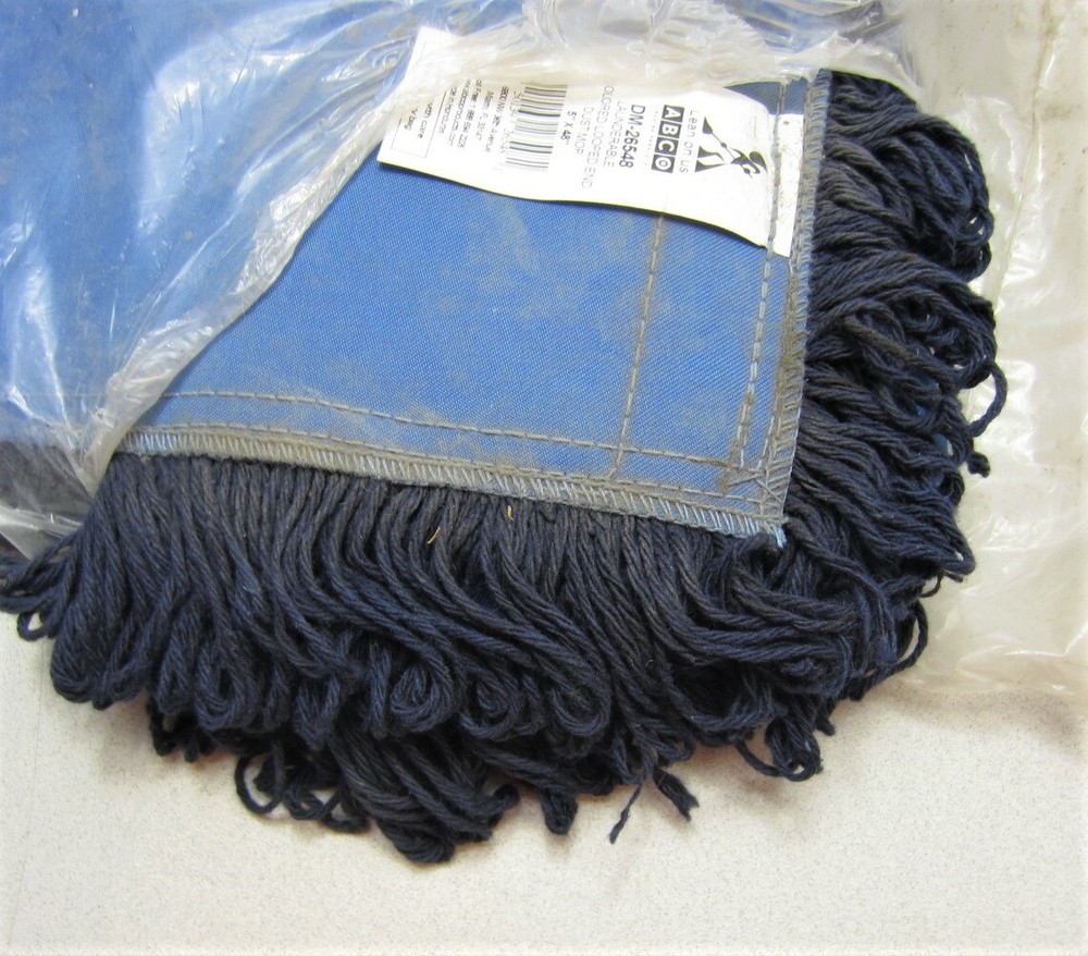 Abco DM-26548 5" x 48" Launderable Colored Loop Dust Mop Head New