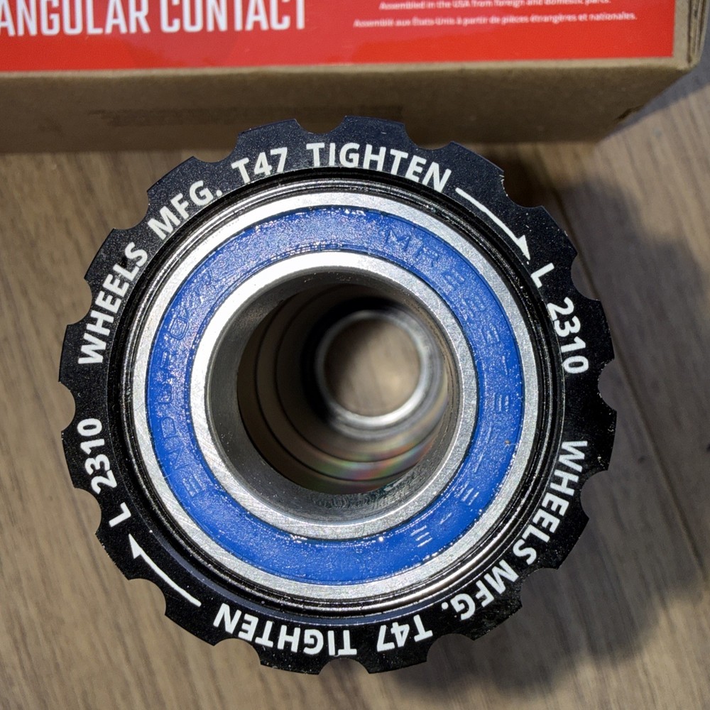 Wheels Manufacturing T47 Inboard Bottom Bracket with Angular Contact Bearings