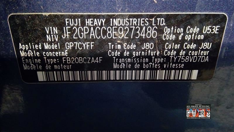 XV CROSST 2014 Speedometer 194051