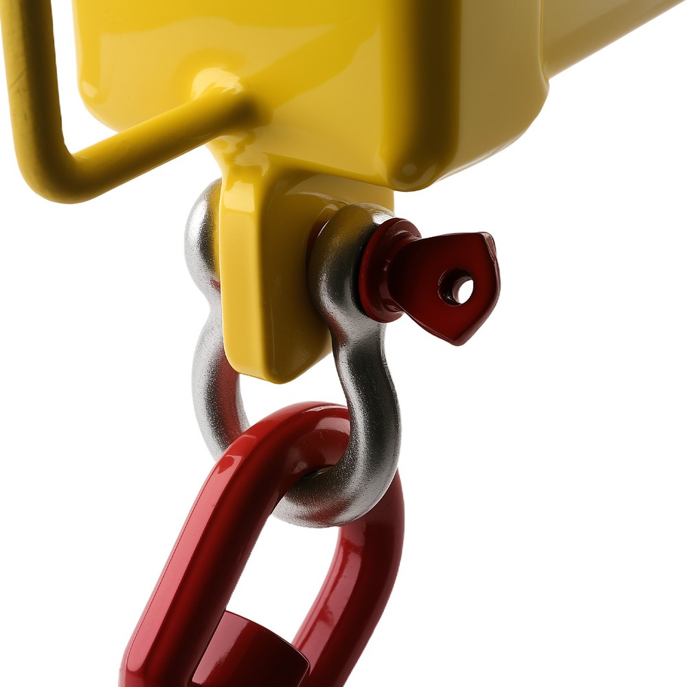5500lbs Crane Lifting Hoist Jib Boom Fork Mounted Telescoping Double-fork Design