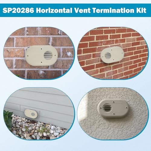 SP20286 3-Inch Vent Horizontal Vent Termination Kit, with Screws for Outside