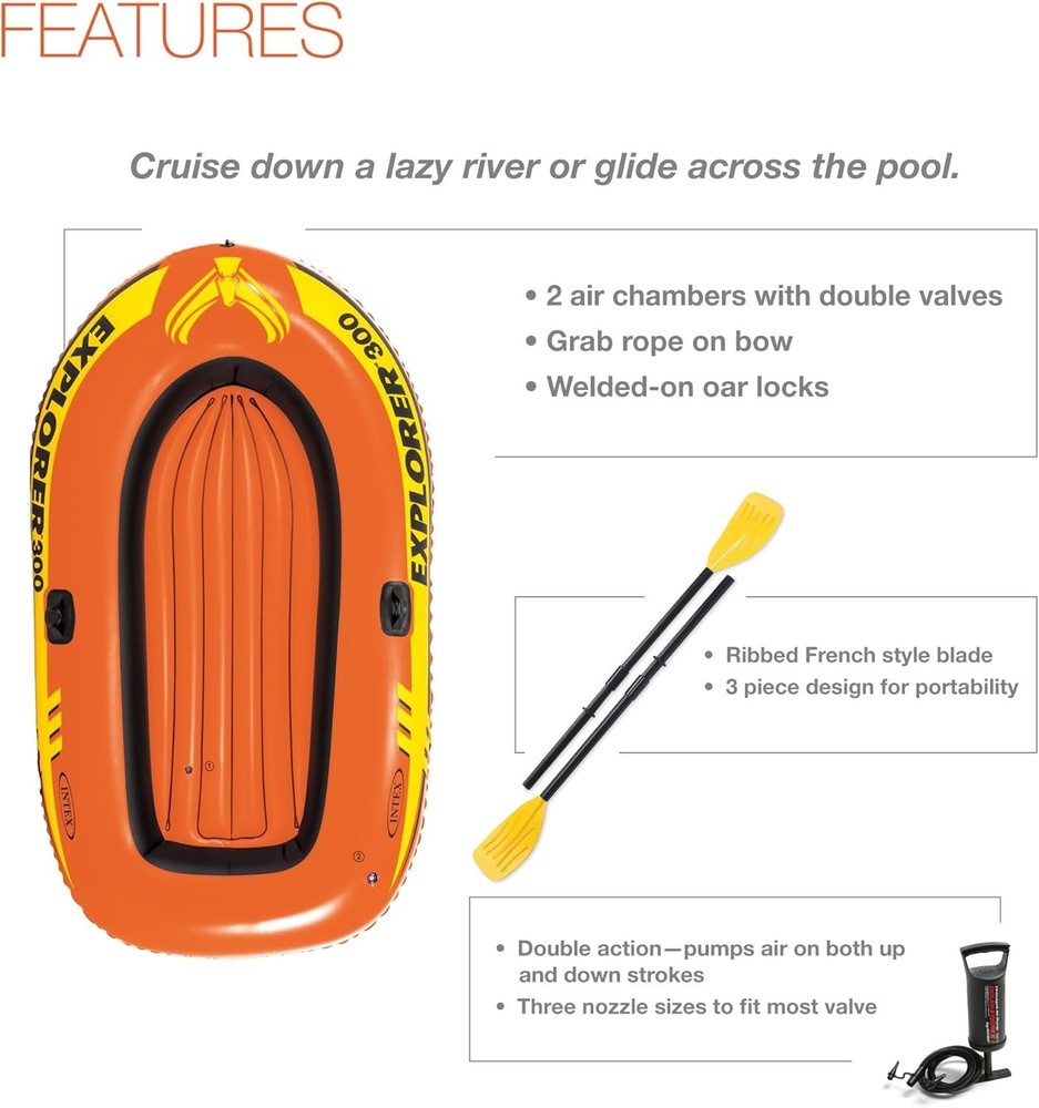 Bote Inflable Con Remos Balsa Bote De Pesca Resistente Durable Bomba De Aire