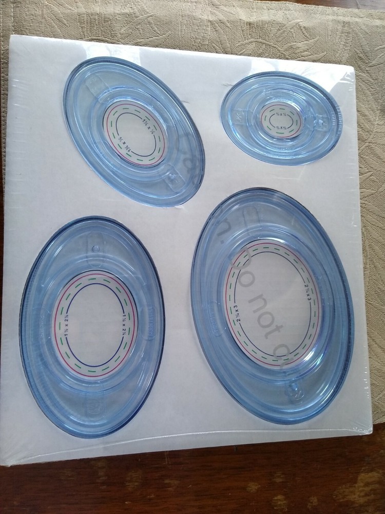 CREATIVE MEMORIES OVAL CUSTOM CUTTING SYSTEM PATTERNS NEW SEALED
