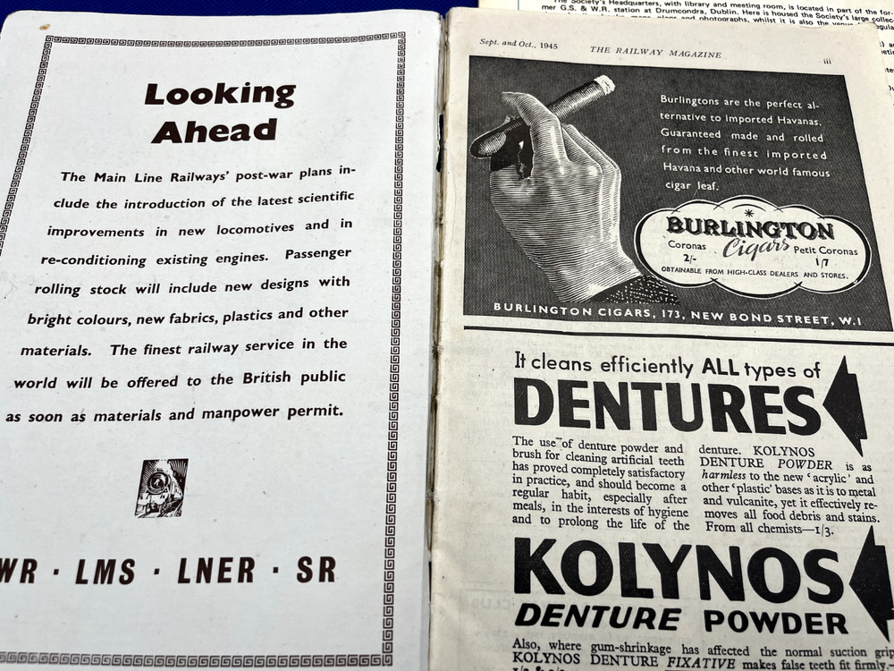 Two vintage railway magazines.