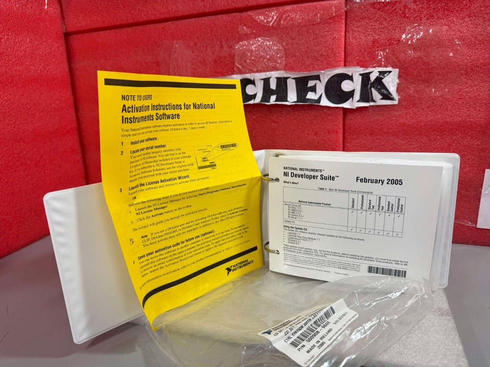 NATIONAL INSTRUMENTS 500908-960E SOFTWARE TOOLS DEVELOPER CD SET