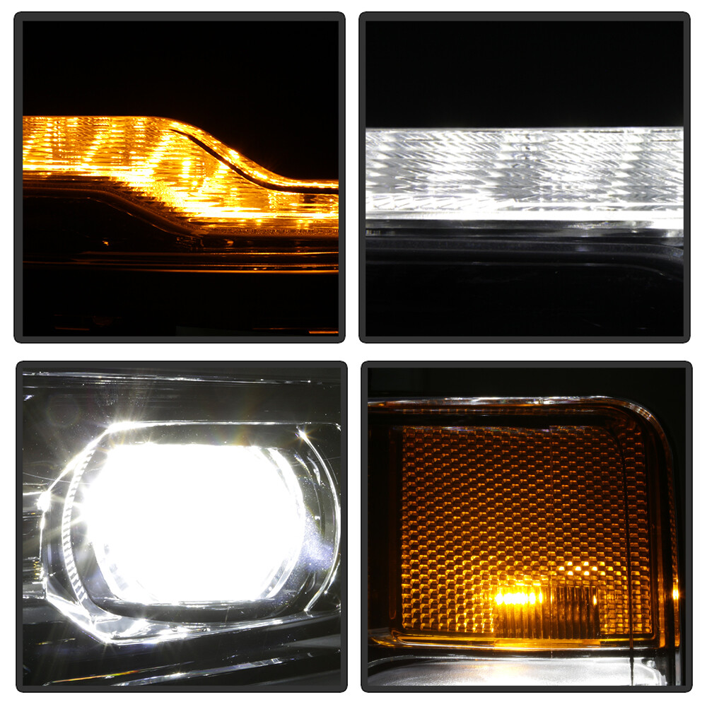 2016-2018 Chevy Silverado 1500 Chrome DRL Projector Headlights SET