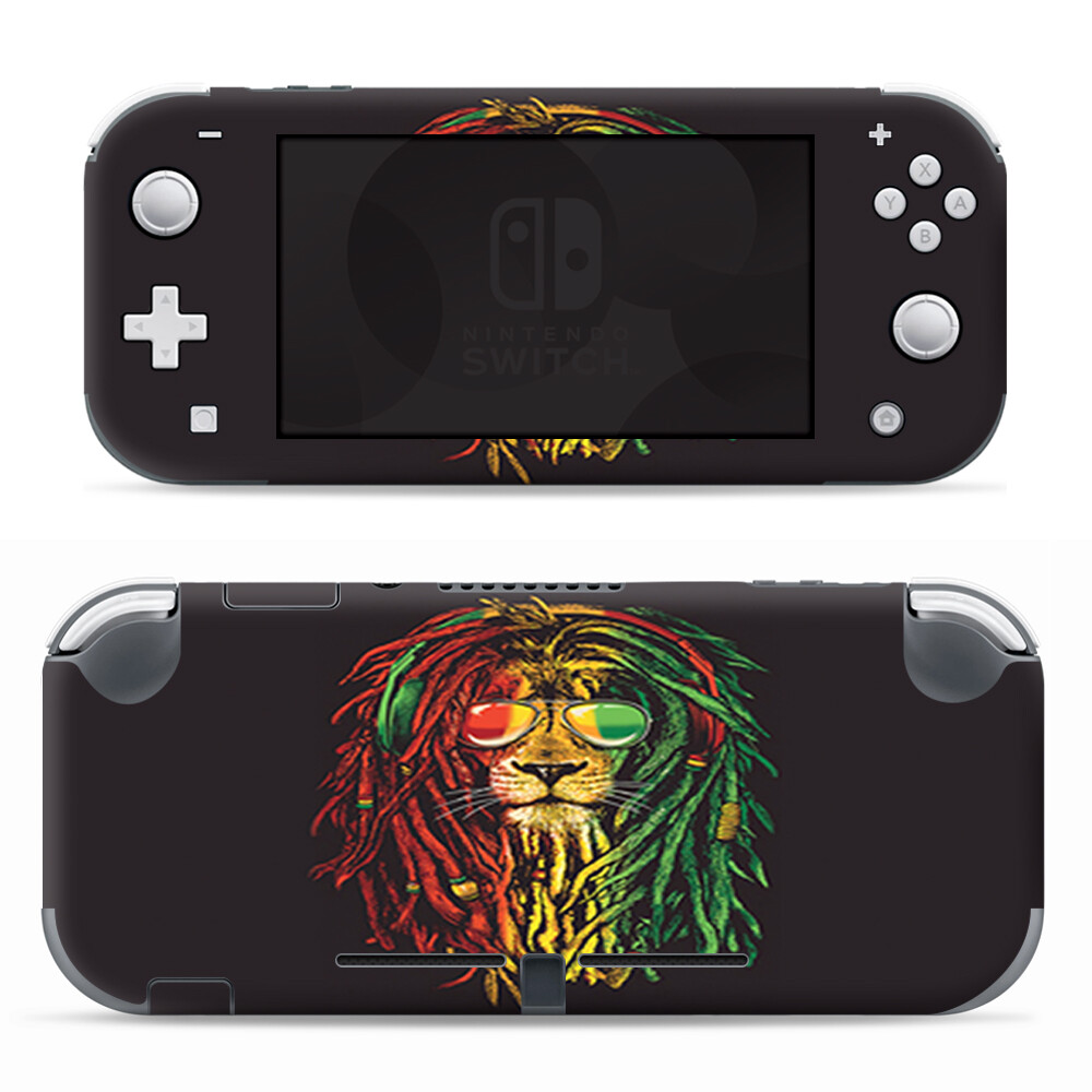 Skins Decals wrap for Nintendo Switch Lite - Rasta Dread Lion Irie