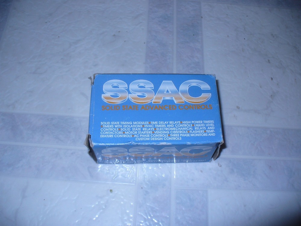 *NEW* SSAC / SOLID STATE ADVANCED CONTROLS TDMH24DL TIME DELAY RELAY 24VDC 10AMP