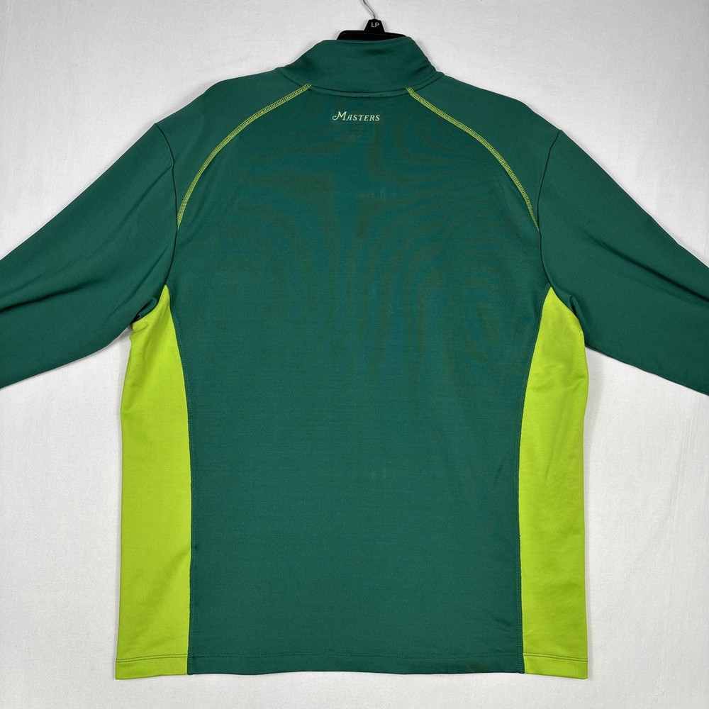 Master's Tech 1/4 Zip Jacket Men's XL Green Performance Stretch Golf Pullover