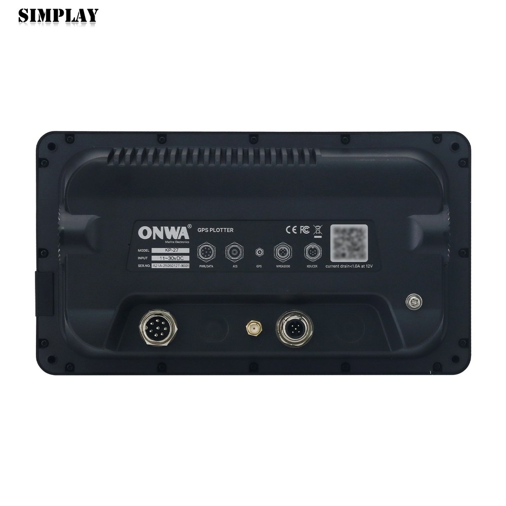 ONWA KP-27 7" 800x480 GPS Chart Plotter Marine Chartplotter w/ GPS Antenna