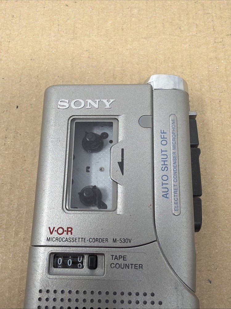 Sony M-530V Handheld Cassette Voice Recorder Untested