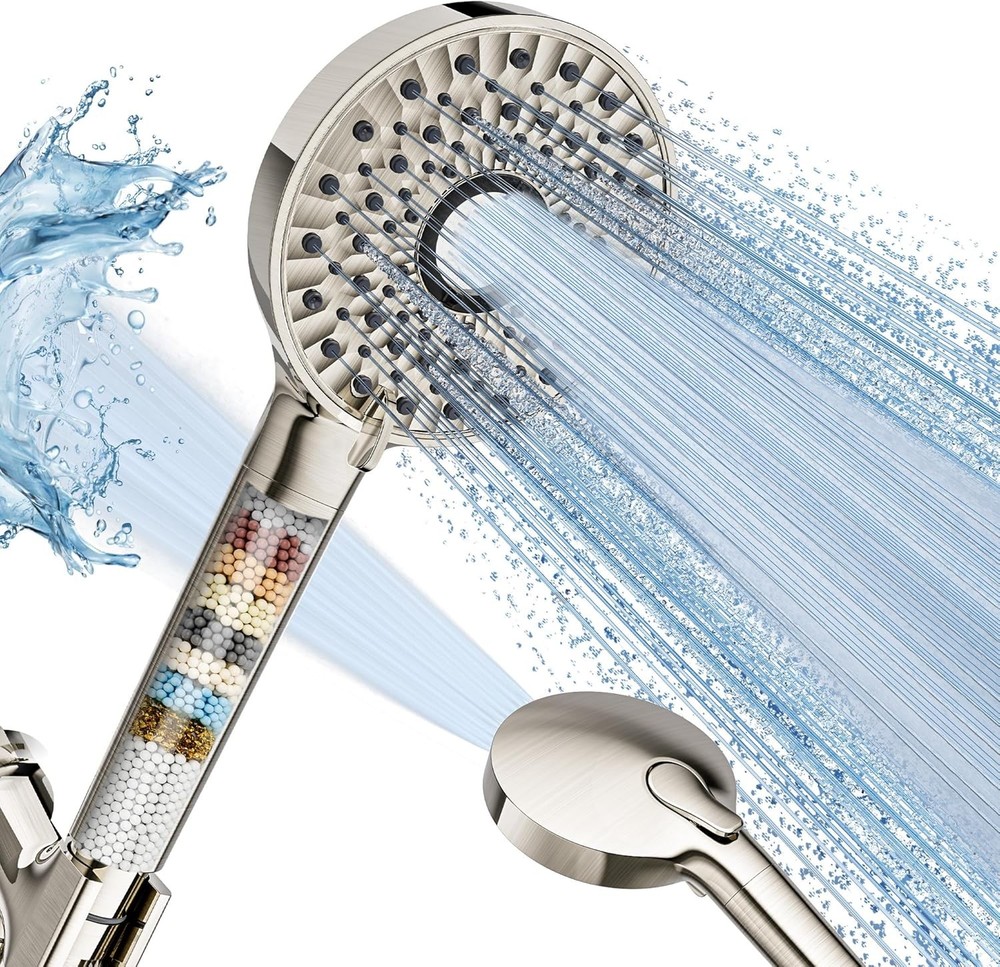 ed Shower Head with Handheld, High Prure 10-Spd