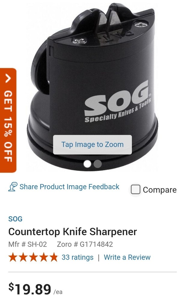 SOG Countertop Knife Sharpener